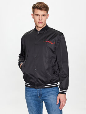 KARL LAGERFELD KARL LAGERFELD Bomber striukė 505079 532578 Juoda Regular Fit