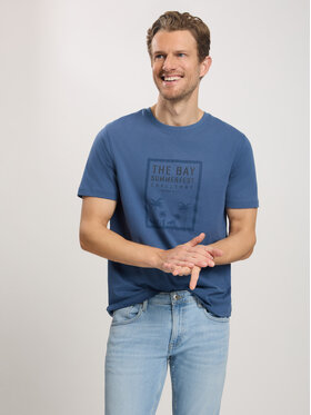 Cross Jeans Cross Jeans T-Shirt 16090-005 Niebieski Regular Fit