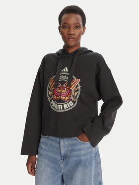 adidas adidas Bluza Farm JL8607 Czarny Loose Fit