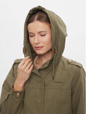 Pepe Jeans Parka Sally PL402319 Zelena Regular Fit