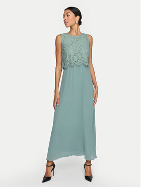 Vila Vila Rochie cocktail Milina 14100341 Verde Regular Fit