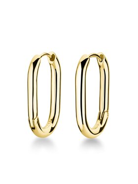 Rosefield Rosefield Kolczyki Oval Hoops Gold Złoty