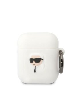 KARL LAGERFELD KARL LAGERFELD Etui na słuchawki AirPods 1/2 Biały