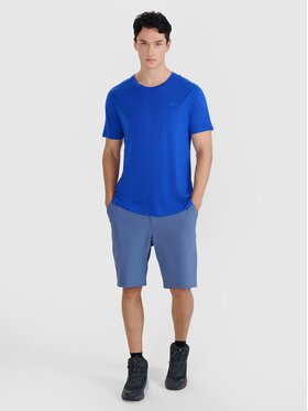 4F 4F Maglietta tecnica 4FWSS25TFTSM1268-36S Blu Regular Fit