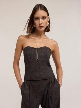 Motivi Motivi Top D015Q000521N0Z2 Marrone Slim Fit