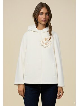 Oltre Oltre Cappotto invernale 8710R001277N0V1 Bianco Baggy Fit