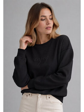 Volcano Volcano Bluza B-HARRISSA Czarny Regular Fit