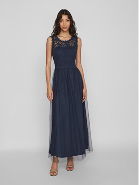 Vila Vila Вечірня сукня Lynnea 14052673 Cиній Regular Fit
