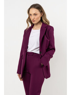 Awama Awama Marynarka A714 Fioletowy Basic Fit