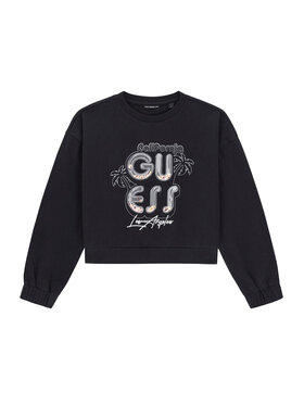 Guess Guess Bluza J6GQ00 KA6R4 Czarny Relaxed Fit