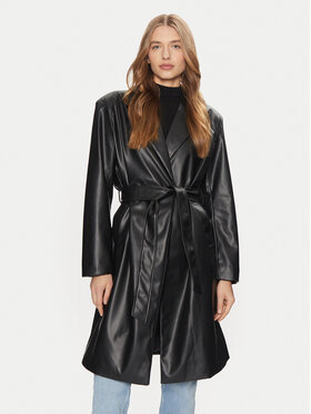 ONLY ONLY Демісезонний плащ Bina 15326827 Чорний Regular Fit