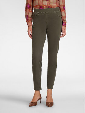 Elena Mirò Elena Mirò Spodnie materiałowe P152G000436N025 Zielony Slim Fit