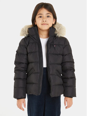Tommy Hilfiger Tommy Hilfiger Geacă din puf Essential KG0KG07399 S Negru Regular Fit