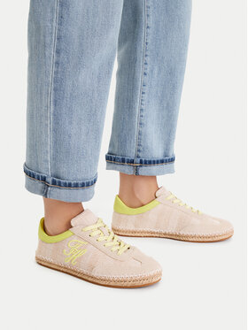 Tommy Hilfiger Tommy Hilfiger Εσπαντρίγιες Woven Logo Embroidery FW0FW09108 Μπεζ