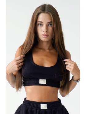 MissDenim MissDenim Top Flippy Bra Czarny Basic Fit
