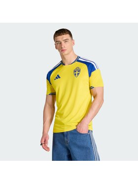 adidas adidas Koszulka techniczna 161990 Żółty Slim Fit