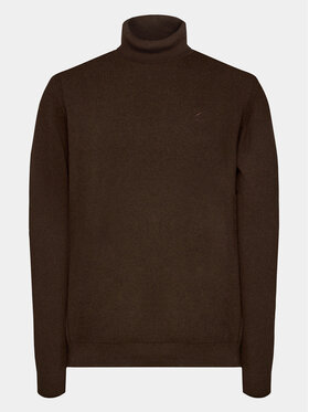 INDICODE INDICODE Rollkragenpullover Van Paul 35-699 Braun Regular Fit