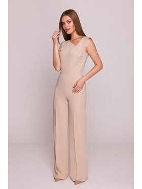 Stylove Stylove Kombinezon S407 Beżowy A-Line Fit