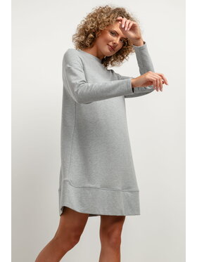 Tessita Tessita Sukienka codzienna T378 Szary A-Line Fit