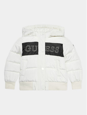 Guess Guess Vatovaná bunda K3BL04 WB240 Écru Regular Fit