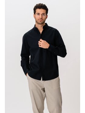 TeeShoppen TeeShoppen Koszula 'Basic Collection' Czarny Regular Fit