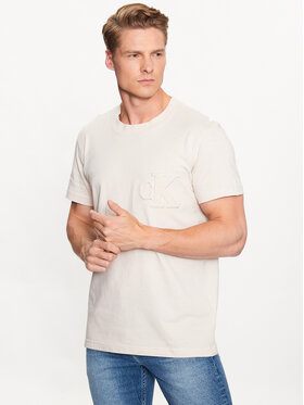 Calvin Klein Jeans Calvin Klein Jeans T-shirt J30J323492 Écru Regular Fit