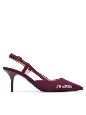LOVE MOSCHINO LOVE MOSCHINO Szpilki JA10267G1NIMX55641 Bordowy