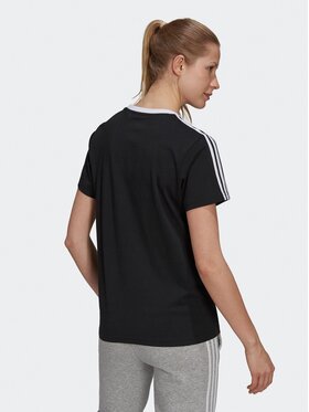 Adidas Majica Essentials 3-Stripes GS1379 Črna Loose Fit