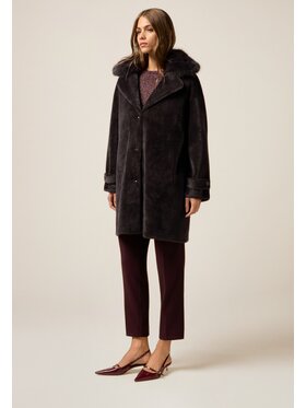 Oltre Oltre Cappotto invernale 0083J000126N023 Grigio Baggy Fit