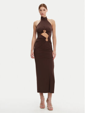 BARDOT BARDOT Sukienka wieczorowa 59824DB Brązowy Slim Fit