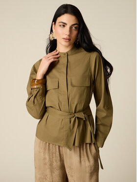 Oltre Oltre Camicia 5023R003153N035 Verde Slim Fit