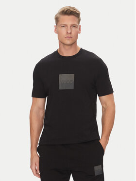 HUGO HUGO Tricou Dusplit 50542784 Negru Regular Fit