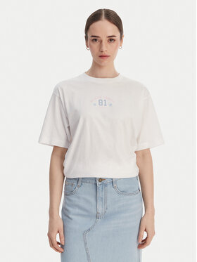Guess Jeans Guess Jeans Póló W6RI20 K8HM0 Fehér Oversize