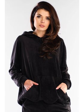 Awama Awama Bluza A420 Czarny Basic Fit
