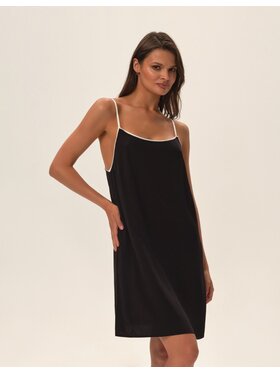 Esotiq Esotiq Koszula nocna 42301 Czarny A-Line Fit