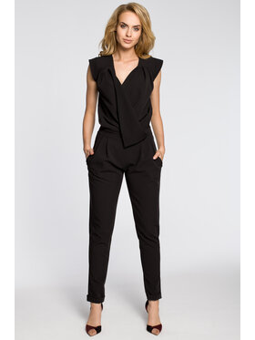 Made of Emotion Made of Emotion Kombinezon M196 Czarny Casual Fit