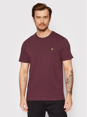 Lyle & Scott Lyle & Scott T-Shirt Plain TS400VOG Bordowy Regular Fit