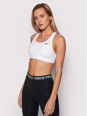 Nike Nike Спортен сутиен Swoosh BV3630 Бял