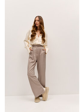 Hottie Hot Hottie Hot Παντελόνι γυναικείο PAYA Μπεζ Oversize