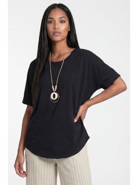 FIGL FIGL Halenka M1322 Černá Loose Fit