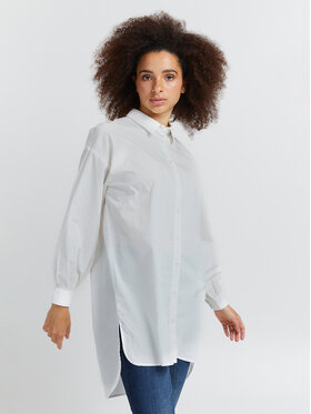 ICHI ICHI Srajca 20116226 Bela Relaxed Fit