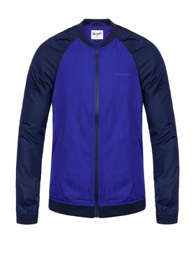 Wrangler Wrangler Kurtka przejściowa BOMBER Niebieski Slim Fit