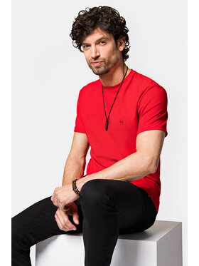 Lancerto Lancerto T-Shirt Linus TS073123000025 Czerwony Regular Fit