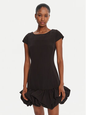 Rinascimento Rinascimento Kokteilinė suknelė CFC0125379003 Juoda Slim Fit