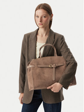 Coccinelle Coccinelle Дамска чанта TLB Coccinellesabine Suede Bi E1 TLB 18 01 01 Тъмнобежов