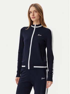 Guess Guess Μπλούζα V5GQ01Z3D60 Σκούρο μπλε Regular Fit