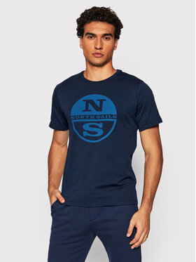 North Sails North Sails T-Shirt Organic 692752 Granatowy Regular Fit