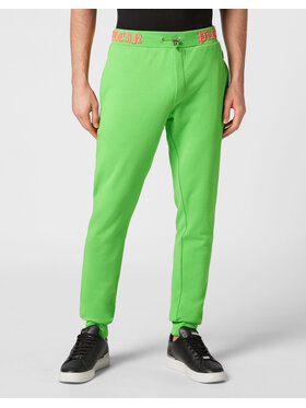 PHILIPP PLEIN PHILIPP PLEIN Teplákové nohavice 217 Zelená Jogger Fit