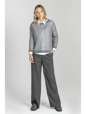 Deni Cler Milano Deni Cler Milano Sweter T-DC-S475-E5-95-80-1 Szary Regular Fit