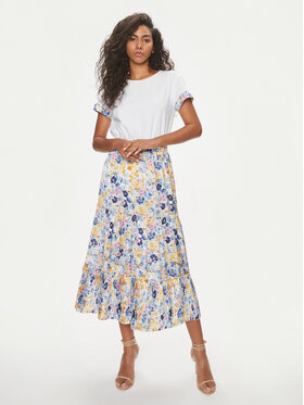 Liu Jo Liu Jo Kleid für den Alltag MA4114 J7821 Weiß Regular Fit